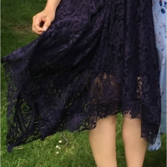 Purple lace dress size 6 - Picture 6 of 6